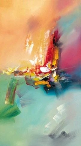 White Oversized Days Entryway Abstract Canvas Artwork IYN08 wall art
